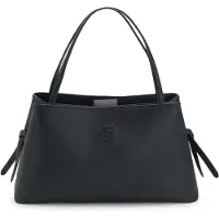 BOSS Grained faux-leather tote bag with Double B monogram