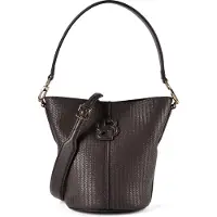 BOSS Woven-effect bucket bag with Double B monogram