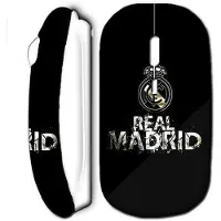 MANIACASE Souris sans fil logo real madrid blanc