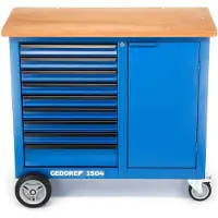 Gedore 1814923 Arbetsbänk med hjul (B x H x D) 1100 x 985 x 550 mm Blå