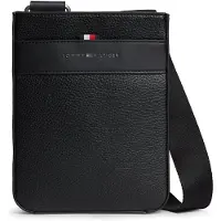 Tommy Hilfiger Metal Logo Textured Crossbody Bag