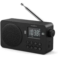 Nedis Rdfm2225bk Bärbar Radio