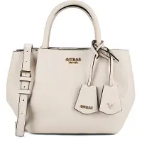 GUESS Handväska 'Amorette Girlfriend' off-white