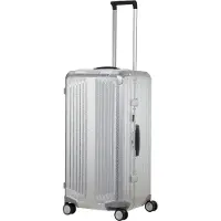 BOSS | Samsonite silver-tone aluminium trunk suitcase 80cm