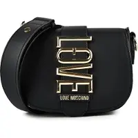 Moschino Svart Polyeten Handväska