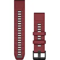 Garmin Quickfit 22 mm silikonarmband marsala röd 010-13392-06