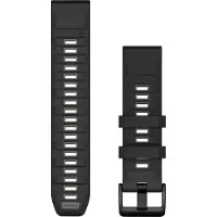 Garmin Quickfit Watch Bands Black/pebble Gray Silicone