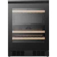 Hisense RW3N122GALF, Vinkylare med kompressor, Inbyggd, 46 flaska/flaskor, 60 W, F, Svart