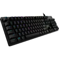 Logitech Gaming G512 - Tangentbord - bakgrundsbelyst - USB - Nordisk - tangentbrytare: GX Brown Tactile - kol