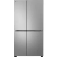 LG GSBC40PYPE - Kylskåp/frys - sida vid sida - bredd: 91.3 cm - djup: 73.5 cm - höjd: 179 cm - 664 liter - Klass E - prime silver