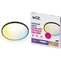 Wiz SuperSlim plafond 2450 lm justerbart vitt ljus 22 W, svart