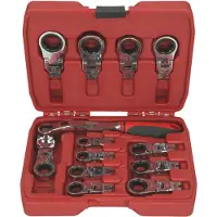 Ks Tools 503.4820 Spärrringnyckel-sats, 13-delars