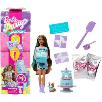 Barbie Party Unboxed Brunette Doll