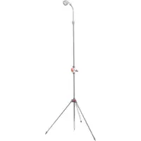Bradas trädgårdsdusch med jordspett & stativ, 1.750 - 2.300 mm, material: plast/aluminium, reglering av vattenflöde - 1 st (WL-P02)