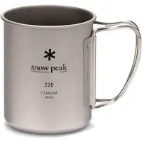 Snow Peak Titanium Single Wall Mug - 220ml