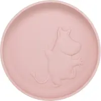 Muumi Mumin Silikon Tallrik med Sugkopp Rosehip Pink Rätt Start