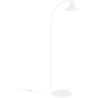 Nordlux Båglampa Dial, Vitt / opal, Vardagsrum / matsal, Metall, Skandinavisk, Golvlampa