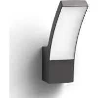 Philips Splay vägglampa 12 W, Väggbelysning för utomhusbruk, Grå, IP44, Trädgård, Terass, I, Modern