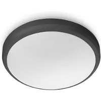 Philips Doris taklampa 6 W, Svart, Metall, Plast, IP54, Terass, Trädgård, I, Modern