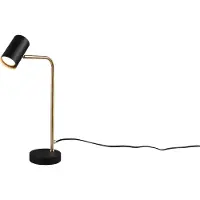 TRIO Lighting Skrivbordslampa Marley, Mässing / guld, Vardagsrum / matsal, Metall, Modern, Bordslampa