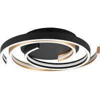 TRIO Lighting LED taklampa Caya, dimbar, Mässing / guld, Vardagsrum / matsal, Metall, Modern, LED-taklampa