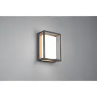 TRIO Lighting LED utomhus vägglampa Witham, Svart, Metall, Modern, LED-vägglampa utomhus