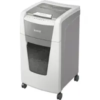 Leitz IQ Office 300 Autofeed P5 Dokumentförstörare 300 ark Mikrosnitt 2 x 15 mm P-5 60 l Strimlar också Gem, Häftklamrar, Kreditkort