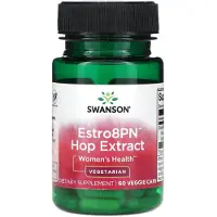 Swanson Health , Estro8PN Hop Extract, Kvinnors hälsa, 60 Veggie Kapslar (10 mg per Kapsel)