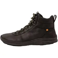 El naturalista unisex. 254361101005_001 Ankelstövlar i läder N5436 svart (36), Hud, Karta, Nyckelband, Casual
