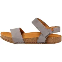 El naturalista unisex. 257901250005_0B0 Lädersandaler N5790 Balance gråblå (46), Hud, Karta, 1 till 3 cm, Kardborreband, Casual