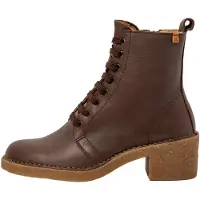 El naturalista för kvinnor. 25660S3ZJ005_012 Ankelstövlar i brunt läder N5660S (37), Hud, 1 till 3 cm, Zip, Casual
