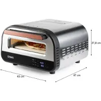 Domo ELEKTRISCHER PIZZAOFEN “PIZZA GENIUS” Pizzaugn