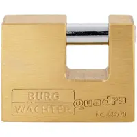 Burg wachter 28680 Hänglås 70.00 mm Ny låsning Mässing Nyckel