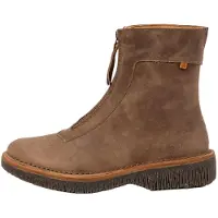 El naturalista för kvinnor. 255813LY0005_020 Ankelstövlar i läder N5581 beige (38), Hud, Karta, Zip, Casual