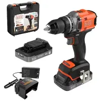 Black & Decker Skruvdragare/borr BLD682D2XK-QW; 18 V; 50 Nm; 2x2,0 Ah batt.