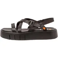 Art för kvinnor. 118531101003_001 Läder Sandaler 1853 Malaga svart (36), Hud, 3 till 5 cm, Spänne, Casual