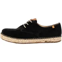 El naturalista unisex. 2N6781101005_001 Läderskor N678 Silke Mocka svart Campos (45), Hud, Karta, 1 till 3 cm, Nyckelband, Casual
