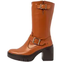 Art för kvinnor. 1165711CB003_023 Läderstövlar 1657 brun (41), Hud, 3 till 5 cm, Zip, Casual
