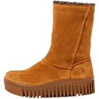 Art för kvinnor. 115111155003_023 Ankelstövlar i läder 1511 brun (39), Hud, 3 till 5 cm, Zip, Casual