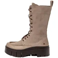 Art för kvinnor. 1176812EW003_039 Läder Kängor 1768 Leeds grå (40), Hud, 3 till 5 cm, Zip, Casual