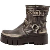 Art för kvinnor. 1176712EH003_001 Ankelkängor i läder 1767 Leeds grå (41), Hud, 3 till 5 cm, Zip, Casual
