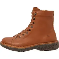 El naturalista för kvinnor. 255724230005_023 Ankelstövlar i läder N5572 Volcano ljusbrun (39), Hud, Karta, Zip, Casual