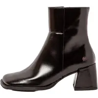 Art för kvinnor. 117061101003_001 Ankelstövlar i läder 1706 Verona svart (41), Hud, 5 till 8 cm, Zip, Casual