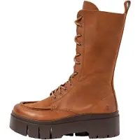 Art för kvinnor. 117681223003_023 Läder Kängor 1768 Leeds brun (39), Hud, 3 till 5 cm, Zip, Casual