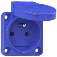 PC Electric 104-0bc Skyddskontaktuttag IP54 Blå