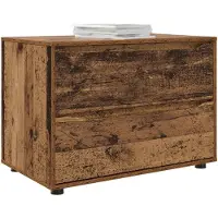 vidaXL Förvaringsskåp Gammalt trä 80 x 48 x 57 cm Konstruerat trä