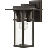 Elstead Lighting Vägglampa utomhus Manhattan, Brun / mässing, Metall, Industriell design, Utomhusvägglampa