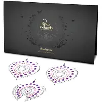 Bijoux indiscrets Glittrande diamanter intim smyckesset - 3‑delat (rosa‑lila)