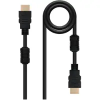 Nanocable Höghastighets Ethernet Hdmi-kabel Med Ferrit Hane Till Hane Hdmi 2.1 10 M