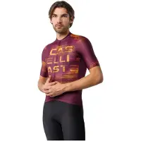Castelli Stratus Logo Korta ärmar Cykeltröja